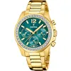 Image de Montre Femme Festina Rainbow Verte Acier DorÃ©