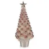 Image de sapin de noël iridescent 21,5 x 51 x 21,5 cm rose plastique polypropylène
