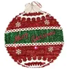 Image de boule de noÃ«l lumiÃ¨re led 40 x 4 x 40 cm 40 x 5,5 x 40 cm rouge argentÃ© blanc plastique polypropylÃ¨ne