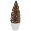 Image de sapin de noÃ«l petit menthe plastique champagne 9 x 28 x 9 cm