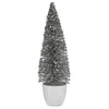 Image de sapin de noÃ«l moyen 10 x 33 x 10 cm argentÃ© blanc plastique