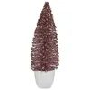 Image de sapin de noÃ«l moyen 10 x 33 x 10 cm rose dorÃ©