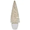 Image de sapin de noÃ«l moyen 10 x 33 x 10 cm blanc plastique