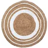 Image de SIGNE GRIMALT Tapis rond en Jute tressée couleur Naturelle - 90 x 90 cm