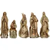 Image de By SIGRIS Nacimiento JesÃºs 5 Unidades Dorado de Resina 31*7*11cm Set de 5 Unidades Nacimiento