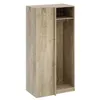 Image de Module armoire d'angle AUCUNE 3 Ã©tagÃ¨res 1 tringle chÃªne 100 x 66 x 200 cm