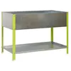 Image de SimonRack - Jardinière galva/vert 200L avec étagère - UrbanGarden Top 850x1200x600 Galva