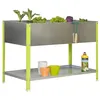 Image de Simon Rack - JardiniÃ¨re galva/vert 200L avec Ã©tagÃ¨re - UrbanGarden Top 850x1200x600 Galva