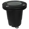 Image de Forlight Tidian - 1 LumiÃ¨re Ronde EncastrÃ©e ExtÃ©rieure Au Sol Noir Ip67, Gu10