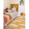 Image de Tapis coton Lavable Motif Nuage - moutarde TU