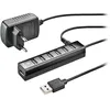 Image de NGS IHUB7 TINY - Concentrateur (hub) - avec adaptateur de courant - 7 x USB 2.0 - de bureau
