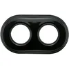 Image de Plaque de finition Fontini Garby double Porcelaine noire