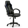 Image de Fauteuil de Bureau rÃ©glable et inclinable Formula tapissÃ© en Similicuir, Noir/Bleu