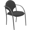 Image de Piqueras Y Crespo Pack 2 Chaises Hellin Noir Châssis Bali Noir
