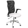 Image de Chaise de bureau ergonomique - PIQUERAS Y CRESPO - ModÃ¨le Minaya - Simili blanc - Accoudoirs rÃ©tractables