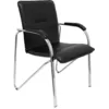 Image de Pack 2 chaises Balsa similpiel structure chromÃ©e noire