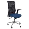 Image de Chaise de bureau - PIQUERAS ET CRESPO - Minaya - Similicuir bleu marine - Ergonomique - RÃ©glable en hauteur