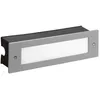 Image de Leds-C4 Micenas - Applique Murale Extérieure Led Encastrée Gris 29.8cm 1215lm 4000k Ip65