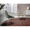 Image de Chaise en tissu et pieds en acier chromÃ©