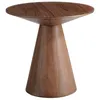 Image de Angel CERDÁ  Table d appoint ronde en bois de noyer - Style moderne