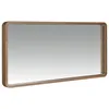 Image de Miroir mural rectangulaire 100x50x7 cm modèle 3035 avec cadre en bois plaqué noyer naturel 0,5 mm, design moderne et élégant   Ángel Cerdá S.L.