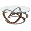 Image de Table basse en verre et bois