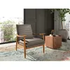 Image de Fauteuil en cuir gris foncÃ©