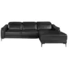 Image de Ãngel CerdÃ¡ - CanapÃ© chaise longue relax droite - CanapÃ© 5 places chaise longue - CanapÃ© modulable - CanapÃ©s modernes - ÃlÃ©gance et fonctionnalitÃ© - FabriquÃ© en cuir - Couleur noir - 272 x 168 x 96 cm