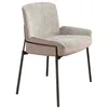 Image de Angel CerdÃ¡ â Chaise de salle Ã  manger bicolore en tissu gris et velours marron â Design moderne et Ã©lÃ©gant â 56 x 61 x 85 cm â Assise mixte avec pieds en acier inoxydable foncÃ©