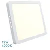 Image de Downlight Surface CarrÃ©e SÃ©lÃ©nite 12w 4000k Blanc 1080 Lm 2,8x17x17 Cm