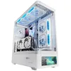 Image de Mars Gaming MCLCDPROW unitÃ© centrale Midi Tower Blanc