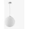 Image de Plafonnier Boule En Verre Uvol Blanc Ã30 Cm
