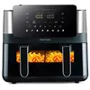 Image de Friteuse sans huile Cook Organics 8 litres avec Double compartiment, Écran tactile, Design lumineux et fenêtre
