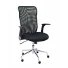 Image de Chaise Minaya dossier en maille noire siÃ¨ge 3D noir