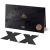 Image de BIJOUX INDISCRETS Flash Croix, Cache Sein Auto-Fixant & Hypoallergénique en Tissu Souple Pailleté, Noir