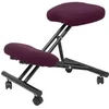 Image de Piqueras Y Crespo Tabouret De Bureau Ergonomique Fixe, Réglable En Plusieurs Positions Et À Roulettes Siège Rembourré En Tissu Bali Violet (Avec