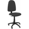 Image de Chaise de Bureau - PIQUERAS Y CRESPO - Ayna - Simili Cuir Noir - Ergonomique - Roues de Parquet