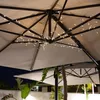 Image de Guirlande Led Ã Piles Pour Parasol 1m Blanc Chaud 3000k