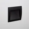 Image de Balise Led Extérieure 4w Encastrable Au Mur Carrée Natt Noire Blanc Chaud 2700k