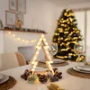 Image de Sapin de NoÃ«l LED Bois Ã  Piles Gaspar 200 mm