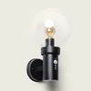 Image de Applique Murale Extérieure Acier Inoxydable Avec Détecteur Pir Optic Noir