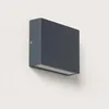 Image de Applique Murale Led ExtÃ©rieure 7 W Aluminium Ãclairage Double Face Cct SÃ©lectionnable Brooky S Anthracite