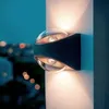 Image de Applique Murale ExtÃ©rieure Led 12w Aluminium Ãclairage Double Face Adelfa Noir