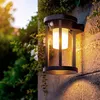 Image de Applique Murale ExtÃ©rieure Solaire Led 2w Aluminium Avec DÃ©tecteur De Mouvement Eneko Noir