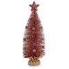 Image de arbre de noÃ«l avec Ã©toile rose 13 x 41 x 13 cm