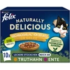 Image de 10x80g Felix Naturally Delicious sélection à la volaille en gelée