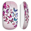Image de Souris Sans Fil Butterflies pink blue Maniacase