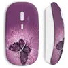Image de Souris Sans Fil Butterfly papillon fushia Maniacase