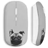 Image de Souris Sans Fil Chien bulldog cute black white Maniacase
