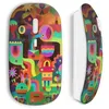 Image de Souris Sans Fil Funny multicolor art Maniacase
